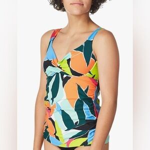 Anne Cole Women's Standard Underwire Tankini 38D/36DD slimming cottage core